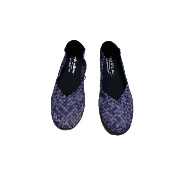 Shoes Walk With Me Coldwater Creek Woven Ballet Flats Shoes